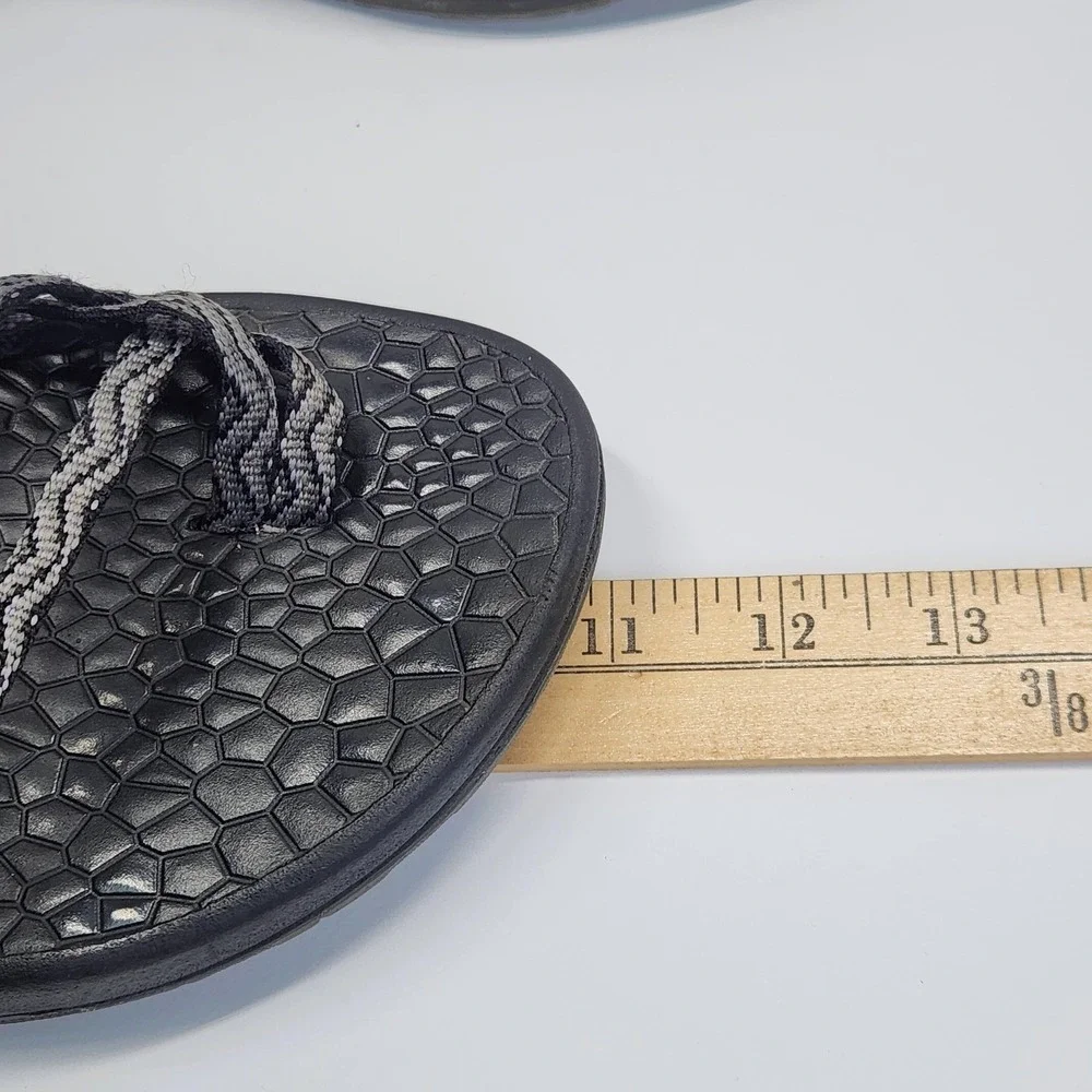 Chaco Updraft EcoTread X2 Sandals Womens Size 9 Black Gray Waves Hiking Trail